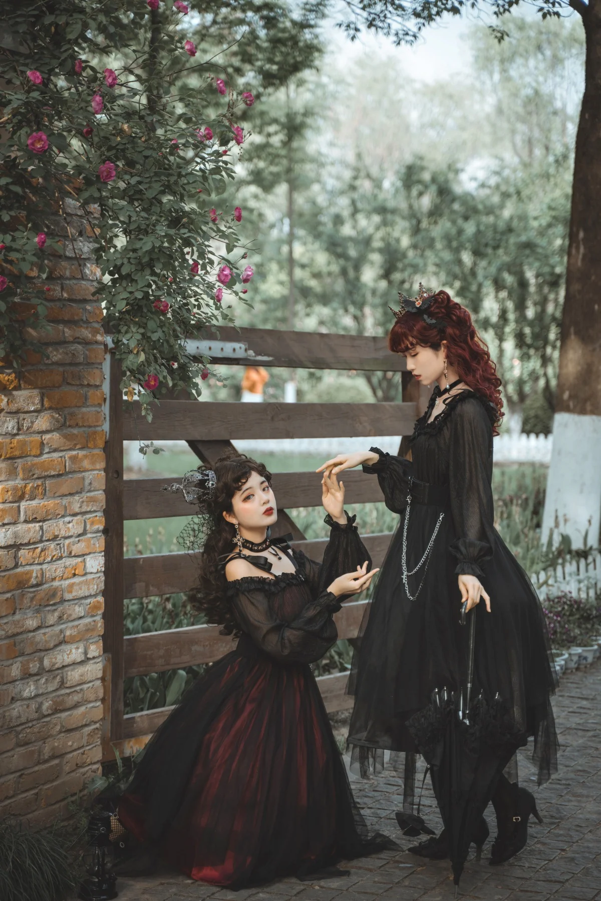The Girl Assassin - Halloween Gothic Lolita Irregularly Hemline Dress - Image 10