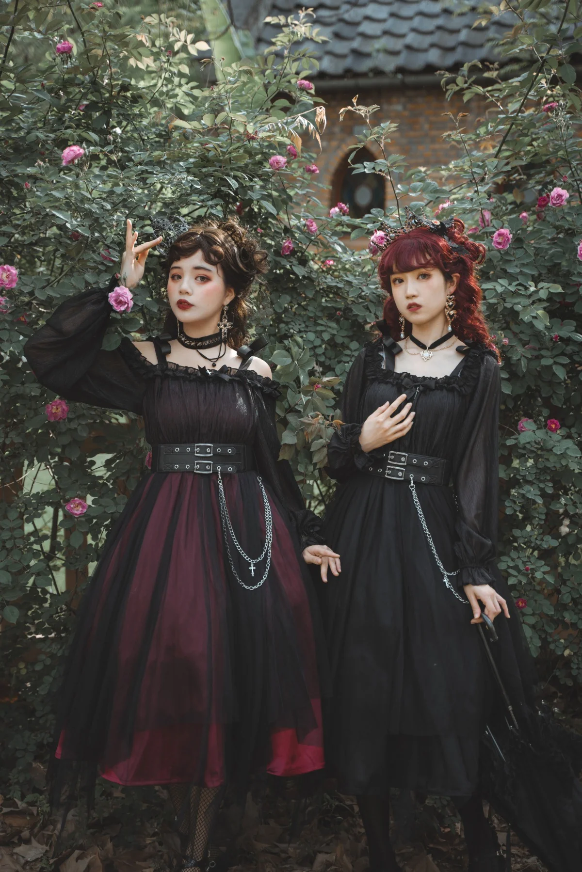 The Girl Assassin - Halloween Gothic Lolita Irregularly Hemline Dress - Image 11