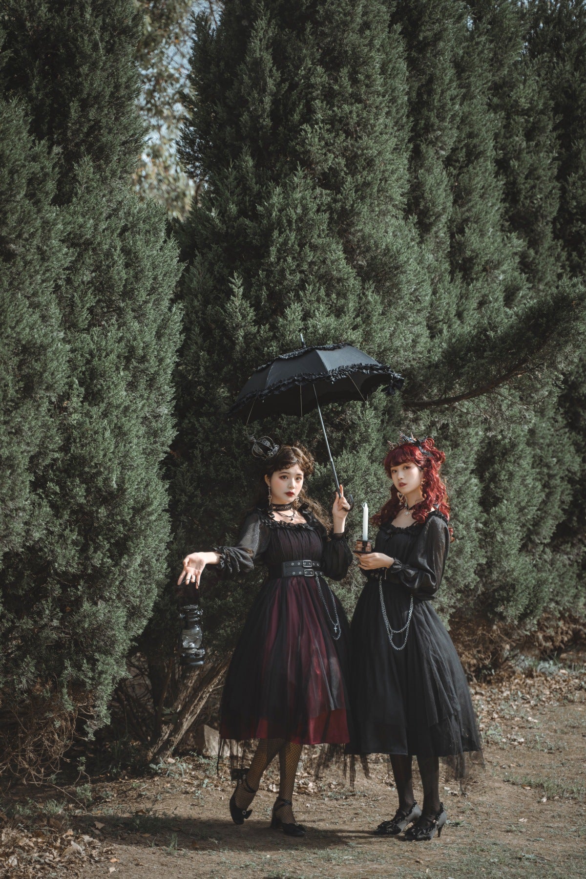 The Girl Assassin - Halloween Gothic Lolita Irregularly Hemline Dress - Image 12