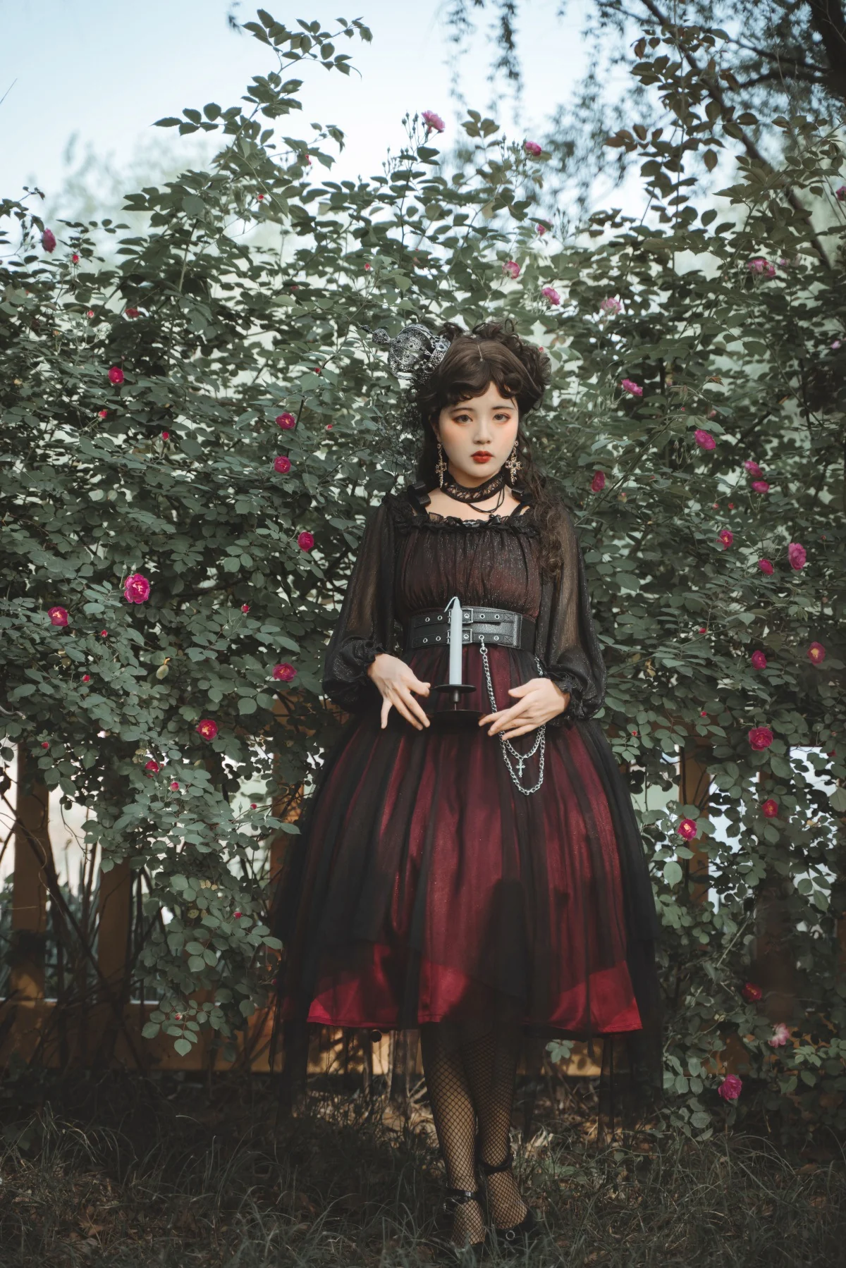 The Girl Assassin - Halloween Gothic Lolita Irregularly Hemline Dress - Image 13
