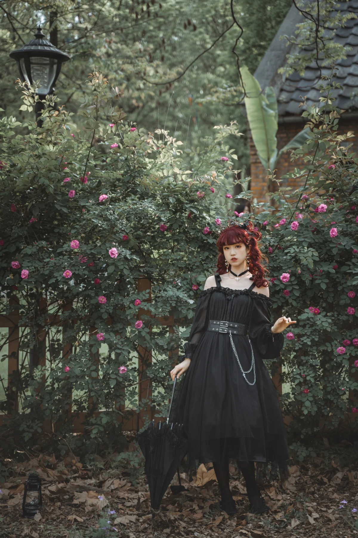 The Girl Assassin - Halloween Gothic Lolita Irregularly Hemline Dress - Image 19