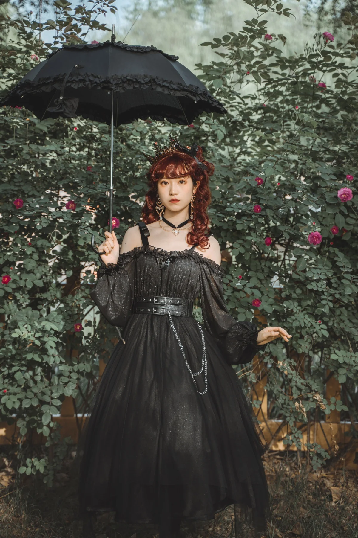 The Girl Assassin - Halloween Gothic Lolita Irregularly Hemline Dress - Image 23