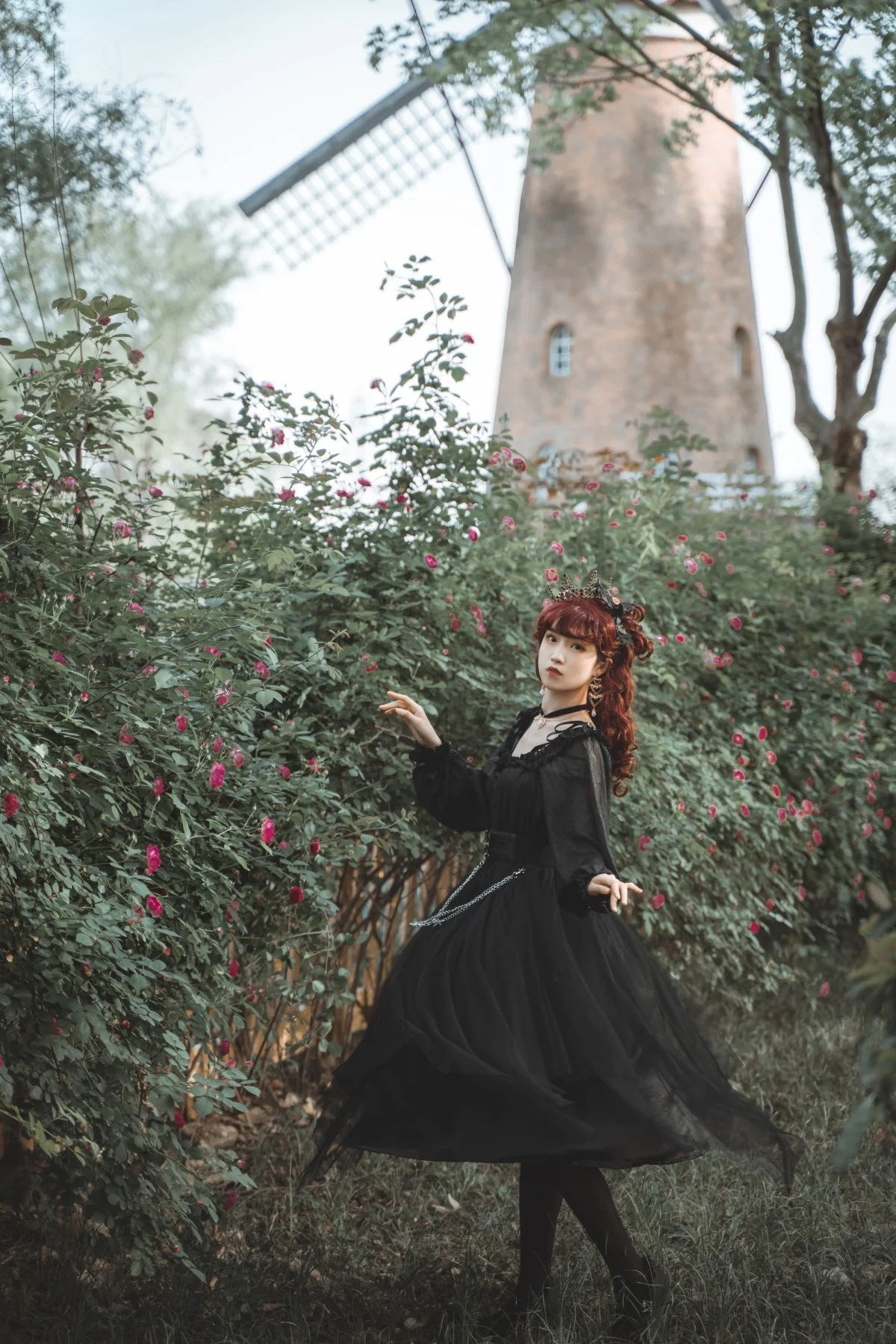 The Girl Assassin - Halloween Gothic Lolita Irregularly Hemline Dress - Image 24