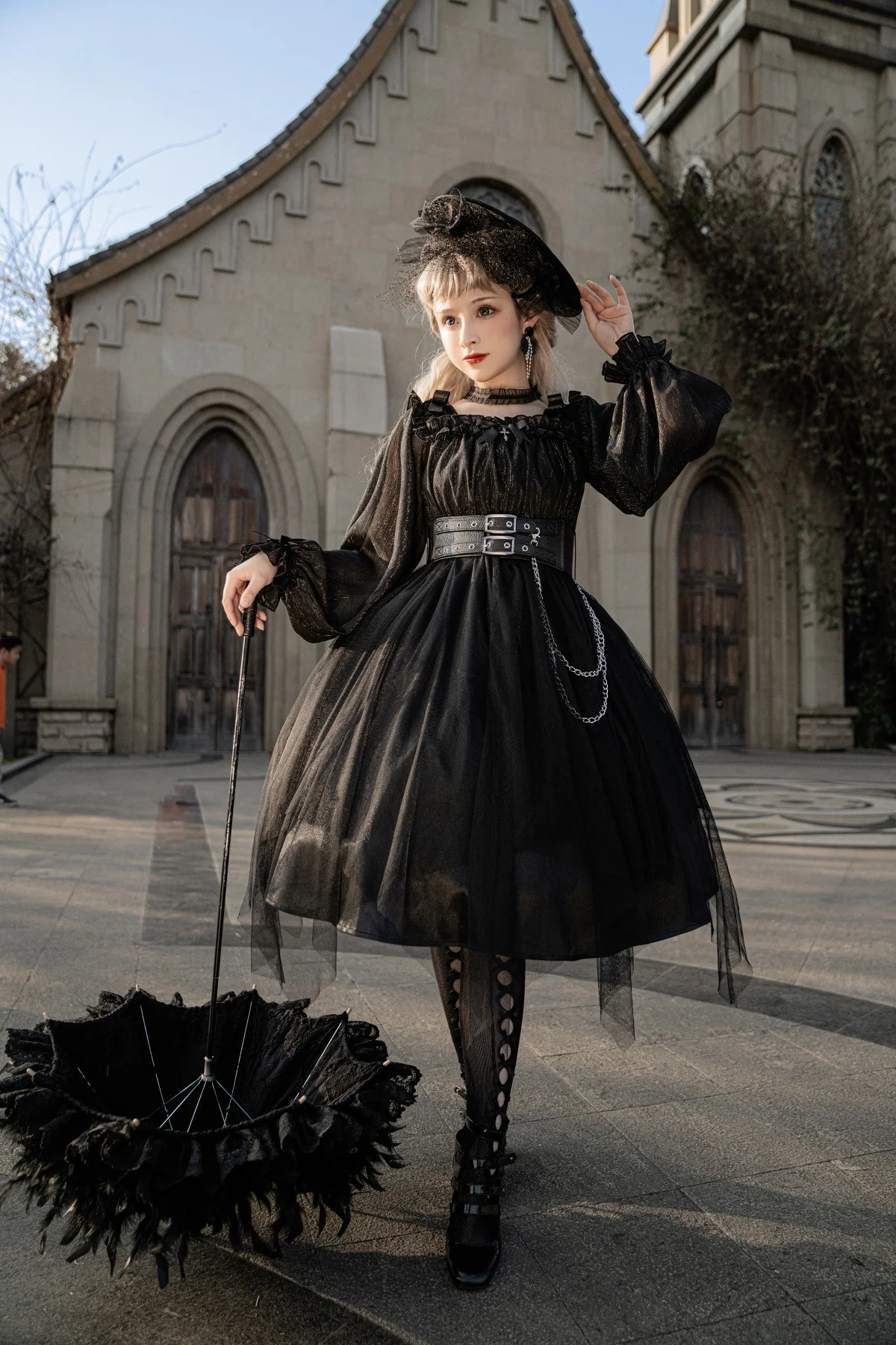 The Girl Assassin - Halloween Gothic Lolita Irregularly Hemline Dress - Image 26