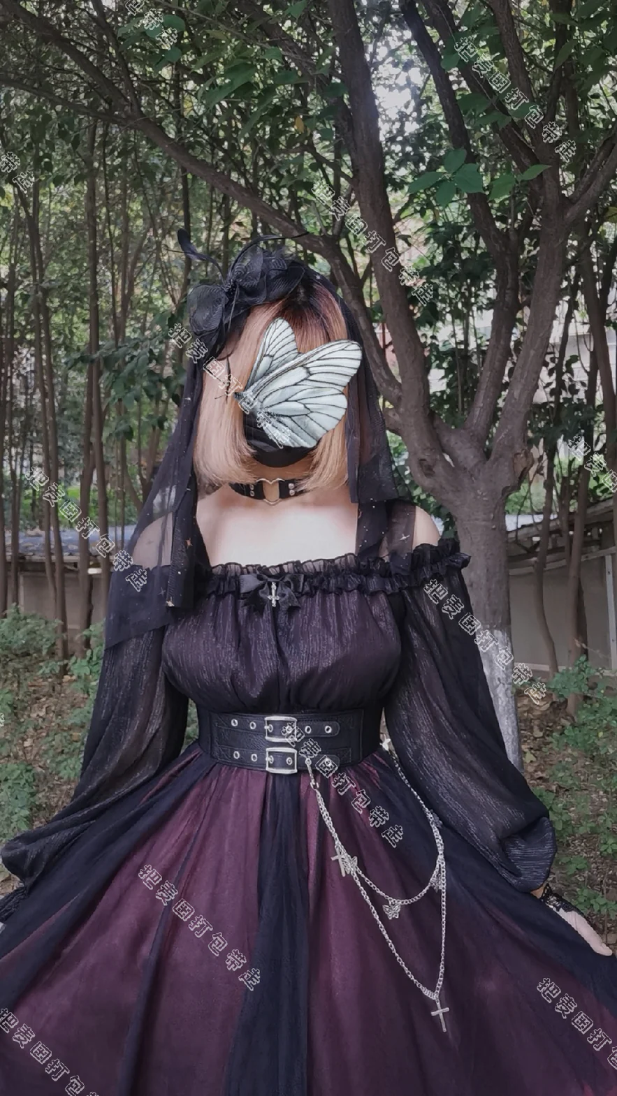The Girl Assassin - Halloween Gothic Lolita Irregularly Hemline Dress - Image 36