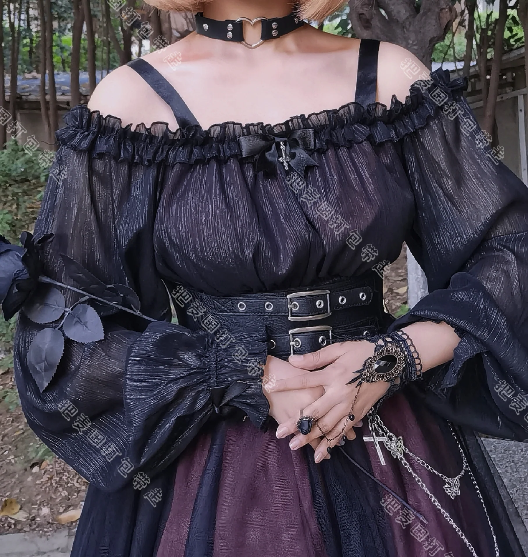The Girl Assassin - Halloween Gothic Lolita Irregularly Hemline Dress - Image 37