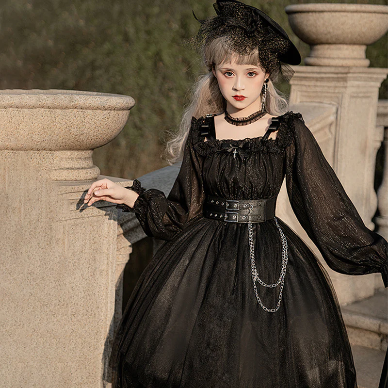 The Girl Assassin - Halloween Gothic Lolita Irregularly Hemline Dress - Image 4