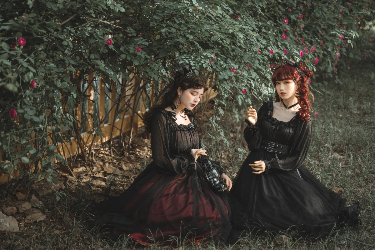 The Girl Assassin - Halloween Gothic Lolita Irregularly Hemline Dress - Image 7
