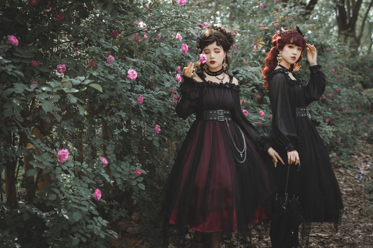 The Girl Assassin - Halloween Gothic Lolita Irregularly Hemline Dress - Image 8