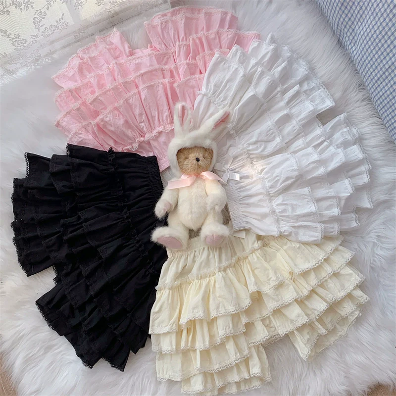 Cotton Lolita Bloomer, Loose Ruffled Hem - Image 12