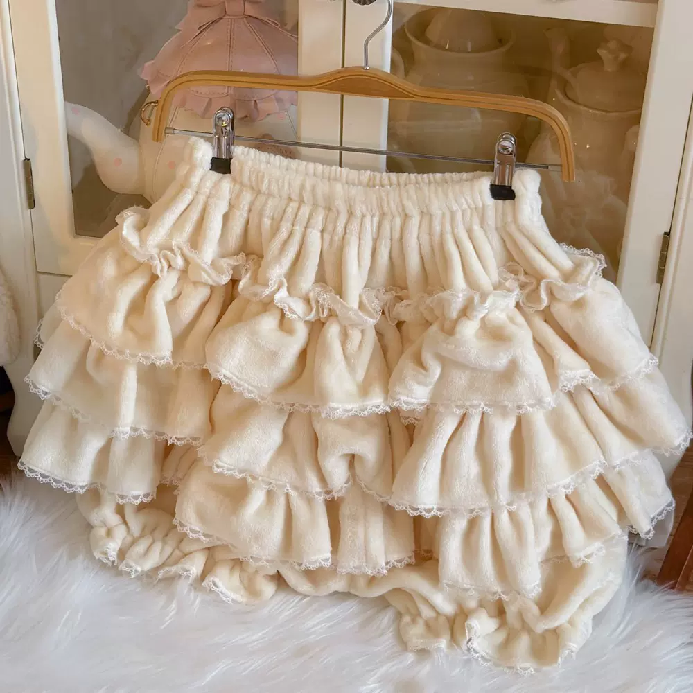 Cotton Lolita Bloomer, Loose Ruffled Hem - Image 20
