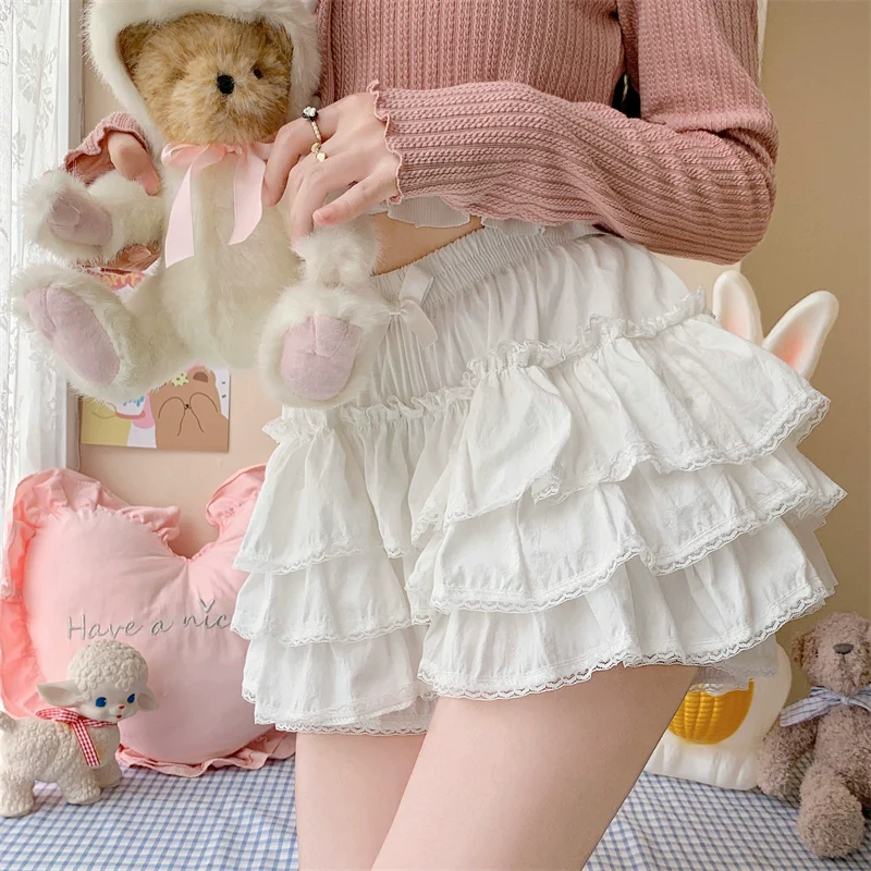 Cotton Lolita Bloomer, Loose Ruffled Hem - Image 5