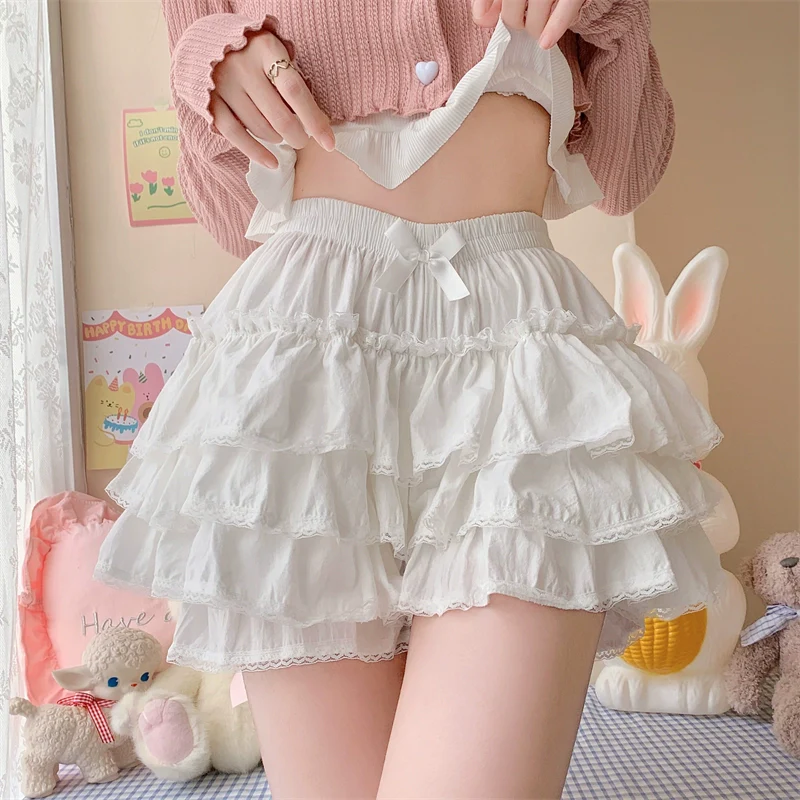 Cotton Lolita Bloomer, Loose Ruffled Hem - Image 6