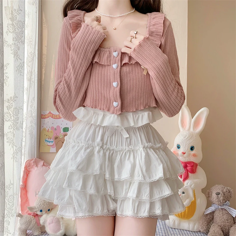 Cotton Lolita Bloomer, Loose Ruffled Hem - Image 7
