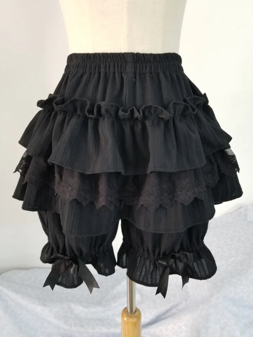 Cotton Lolita Bloomers, Tiered Ruffles
