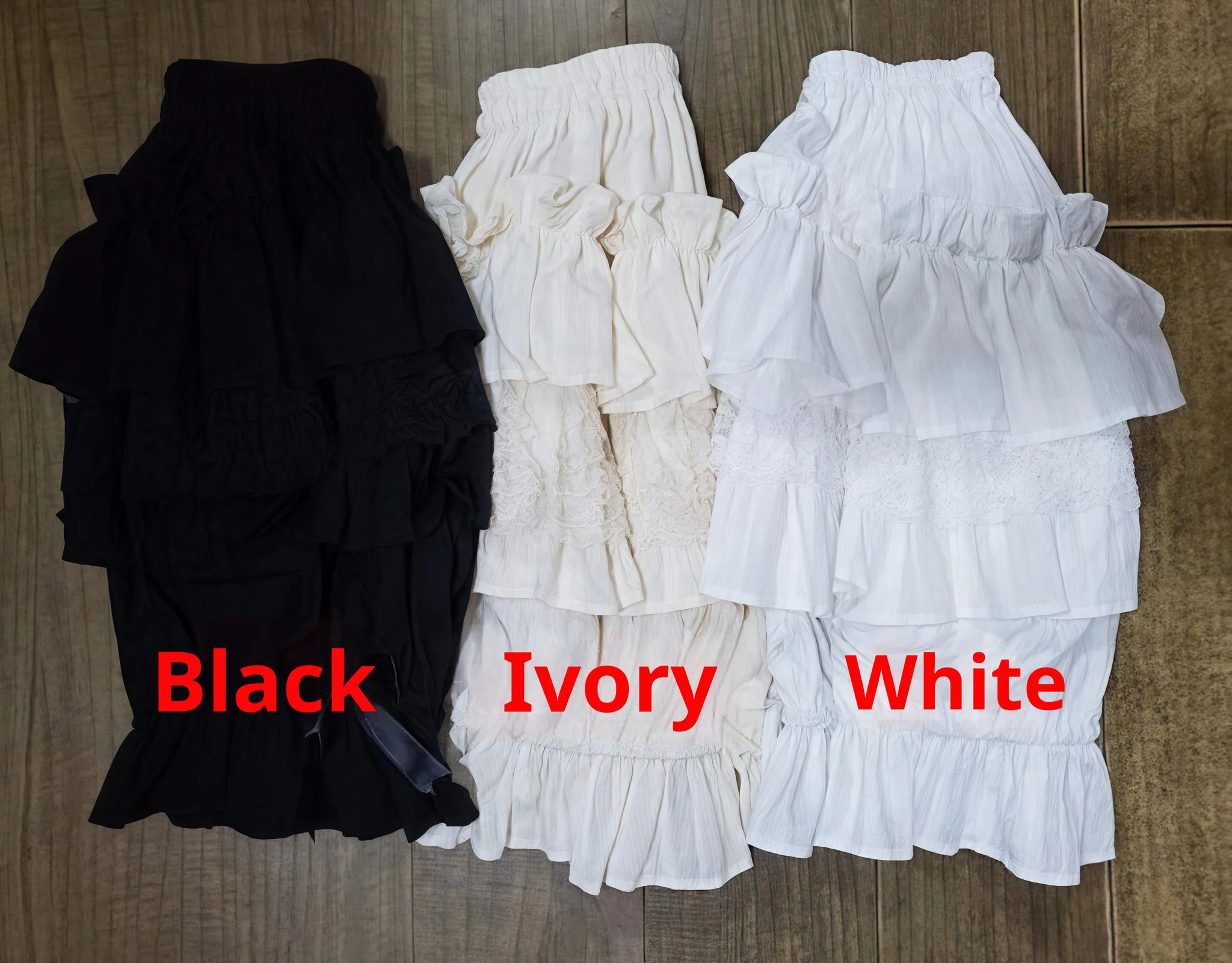Cotton Lolita Bloomers, Tiered Ruffles - Image 6