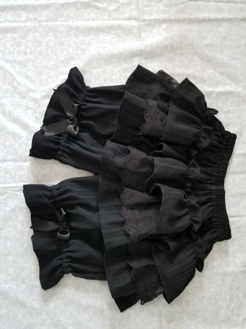 Cotton Lolita Bloomers, Tiered Ruffles - Image 9