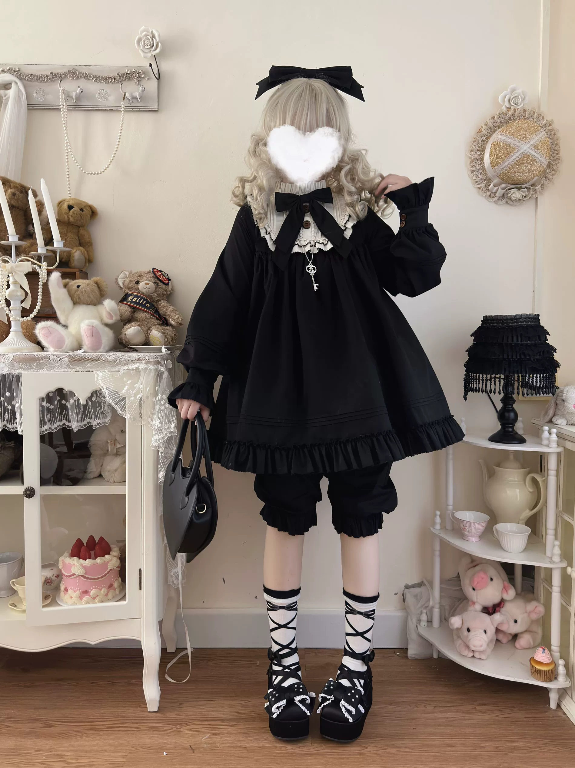 Lullaby - Cotton Lolita OP Dress Kawaii Lolita Bloomers - Image 16