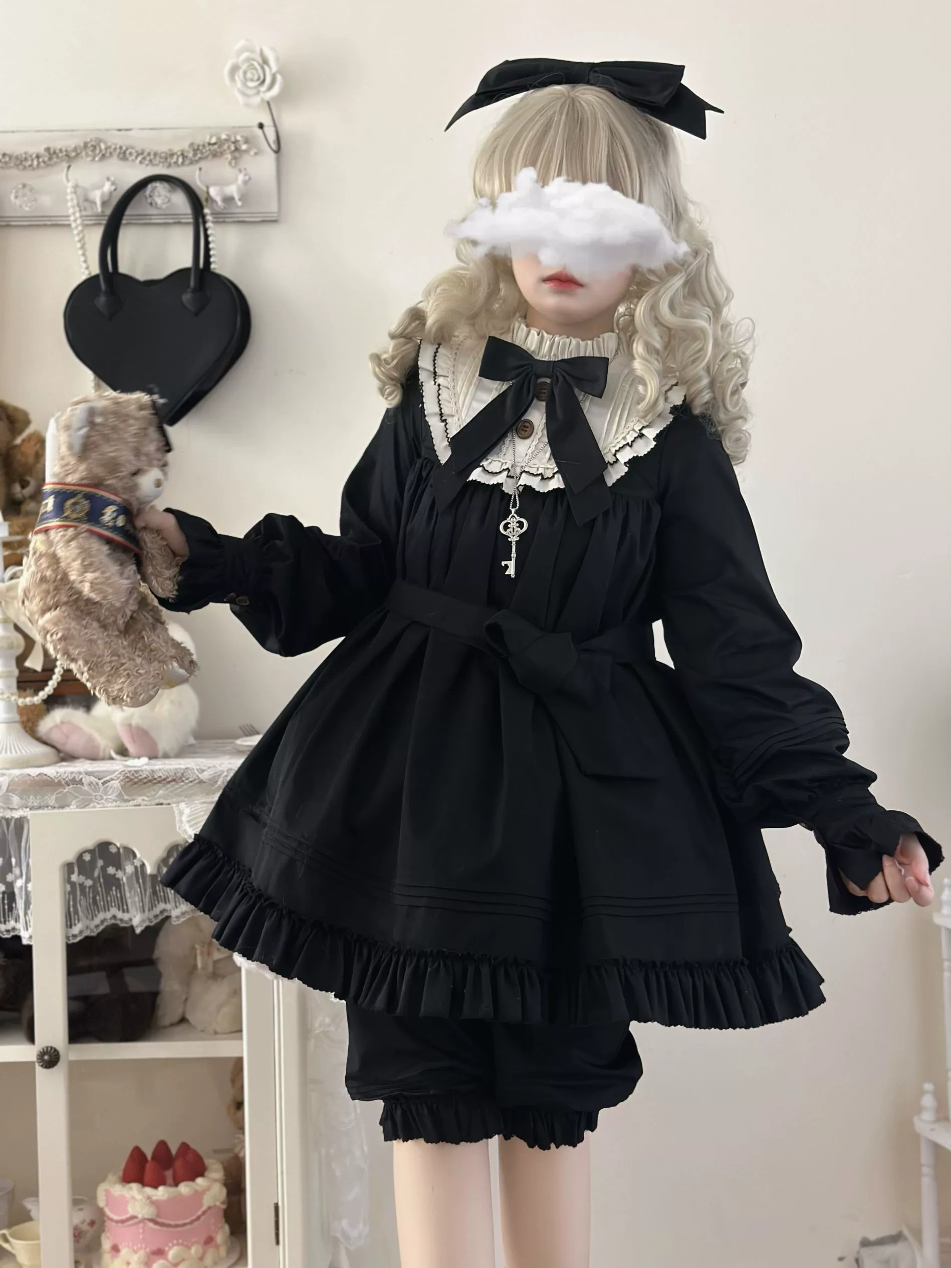 Lullaby - Cotton Lolita OP Dress Kawaii Lolita Bloomers - Image 17
