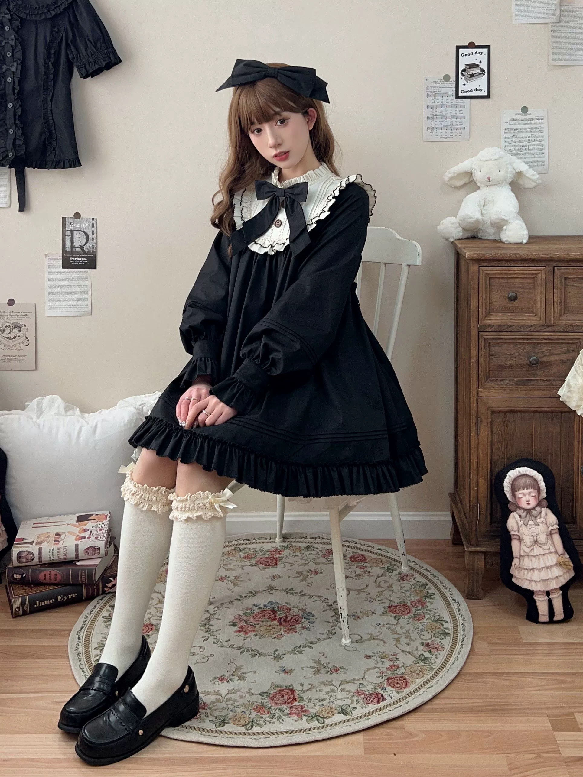 Lullaby - Cotton Lolita OP Dress Kawaii Lolita Bloomers - Image 19