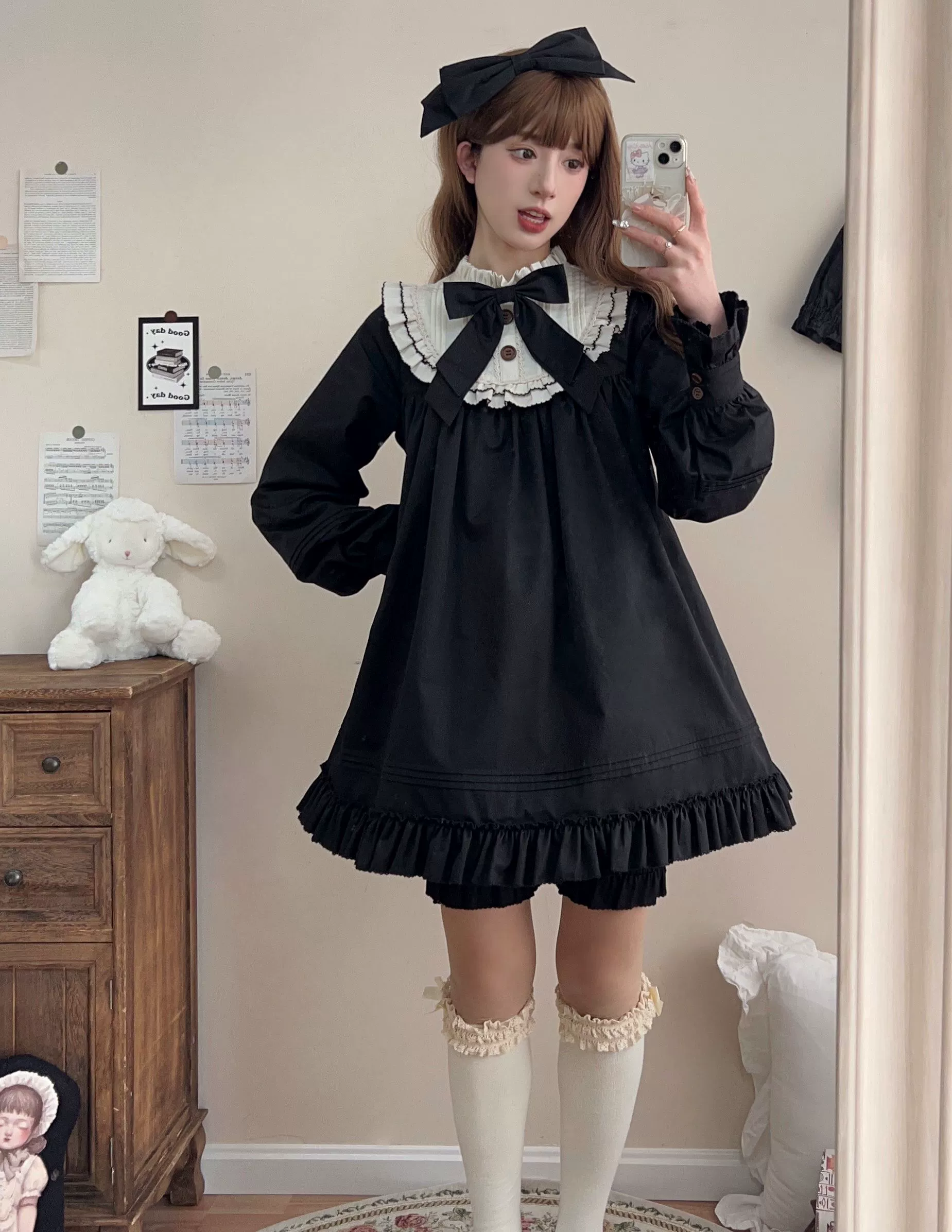 Lullaby - Cotton Lolita OP Dress Kawaii Lolita Bloomers - Image 20