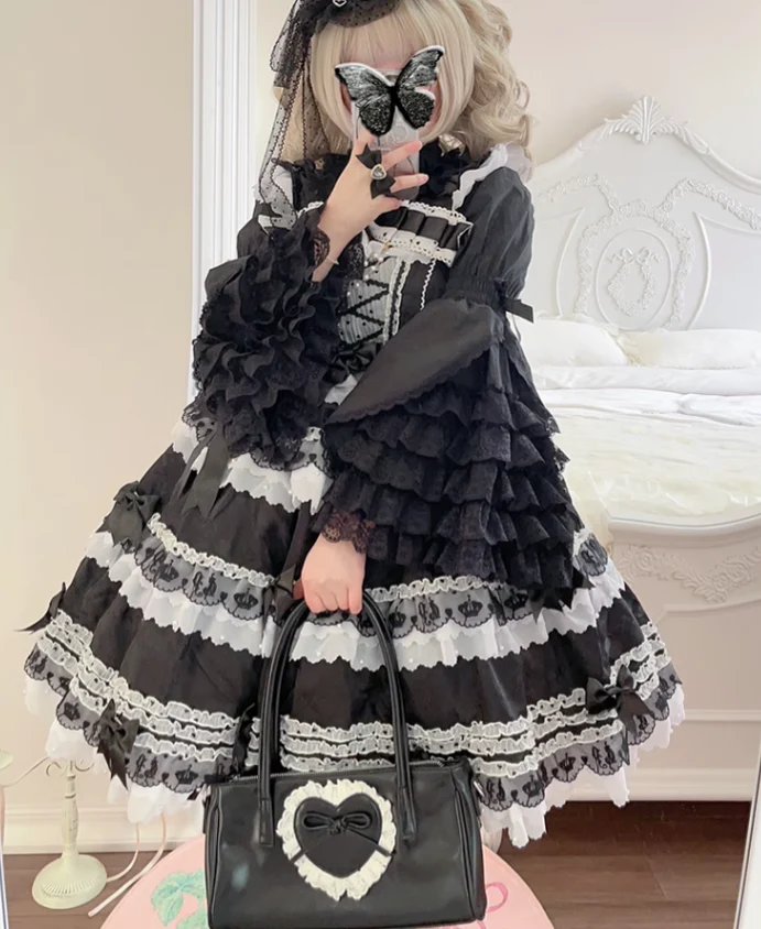 Plum Tree - Liliya's Secrets - Cotton Lolita Shirt Princess Sleeve Gorgeous Lolita Blouse - Image 10