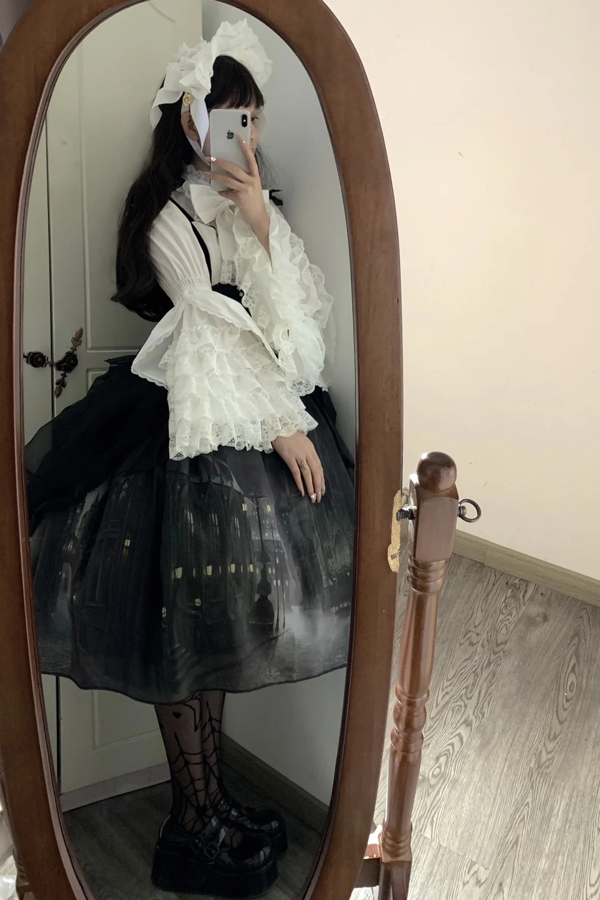 Plum Tree - Liliya's Secrets - Cotton Lolita Shirt Princess Sleeve Gorgeous Lolita Blouse - Image 8