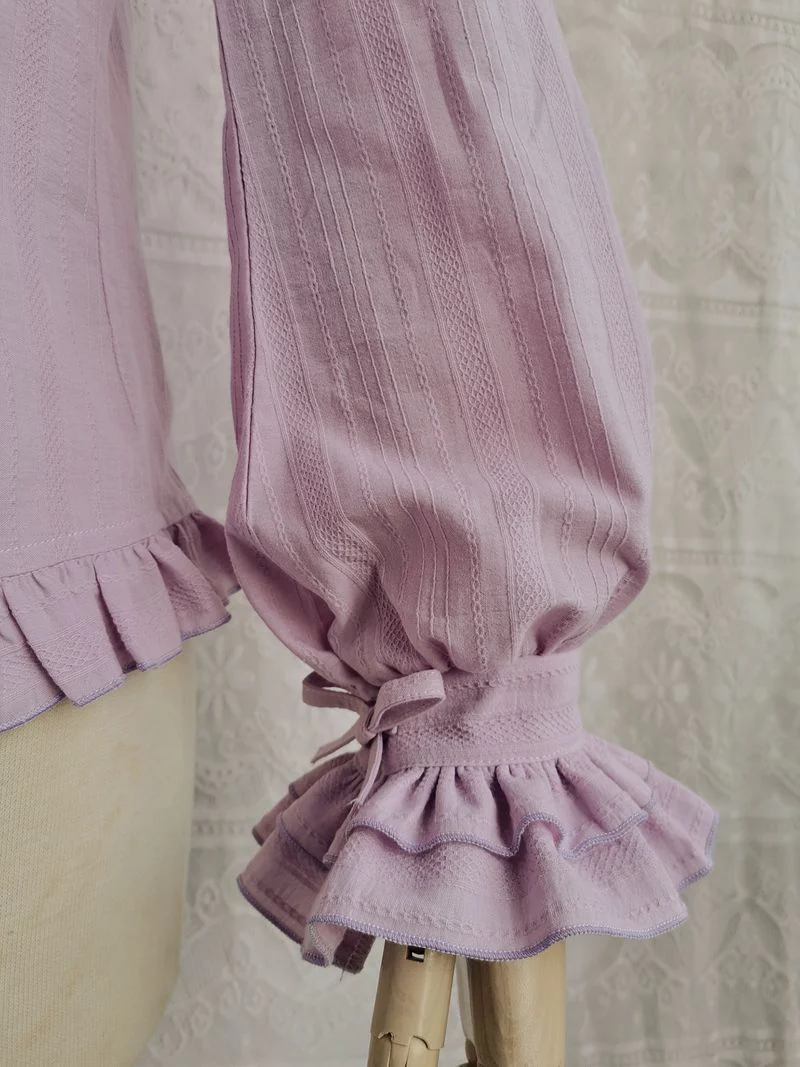 Cotton Sweet Lolita Blouse, Flounce Ruffles - Image 14