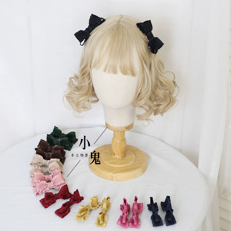 Xiaogui - Cute Lolita Headwear Ponytail Hairclips Daily Lolita Accessories - Image 4