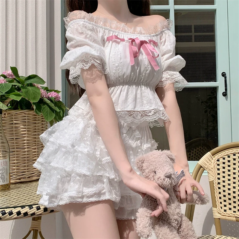 Daily Lolita Bloomers, Floral Cotton Summer Leggings - Image 7