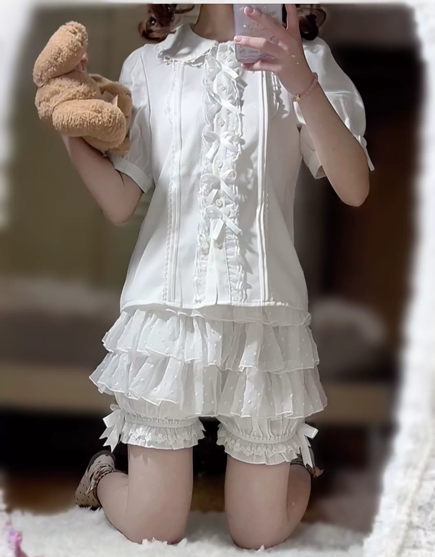 Daily Lolita Bloomers, Lace Cake Shorts for Summer Wear - Image 15