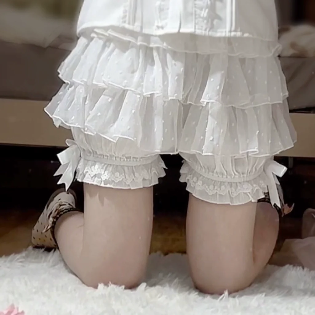 Daily Lolita Bloomers, Lace Cake Shorts for Summer Wear - Image 18
