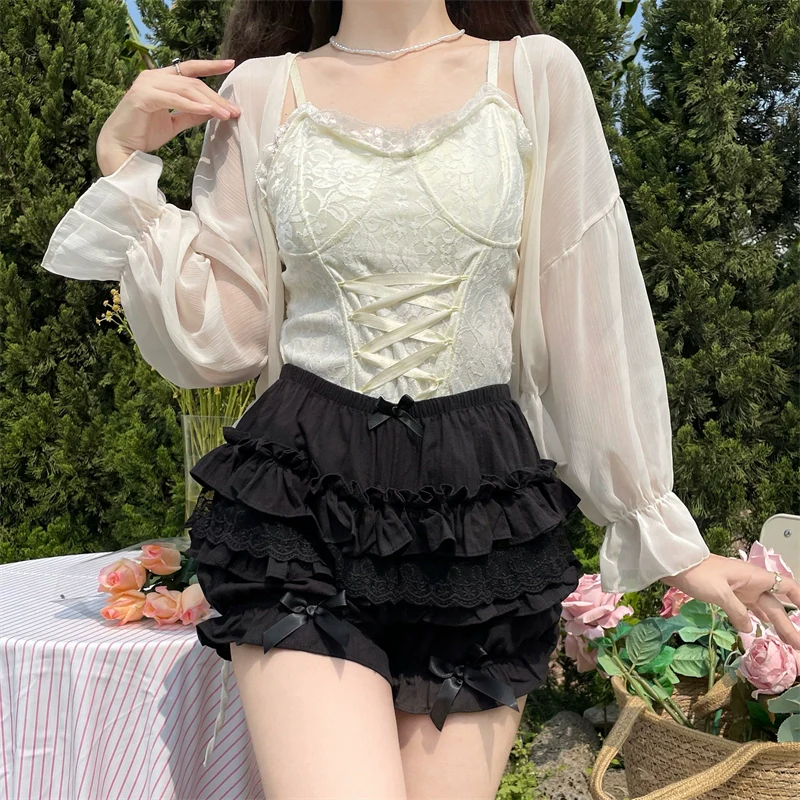 Daily Lolita Bloomers, Lace Leggings for Summer Wear - Image 15