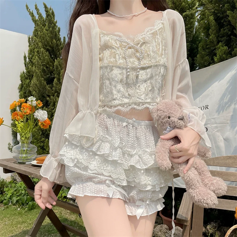 Daily Lolita Bloomers, Lace Leggings for Summer Wear - Image 5