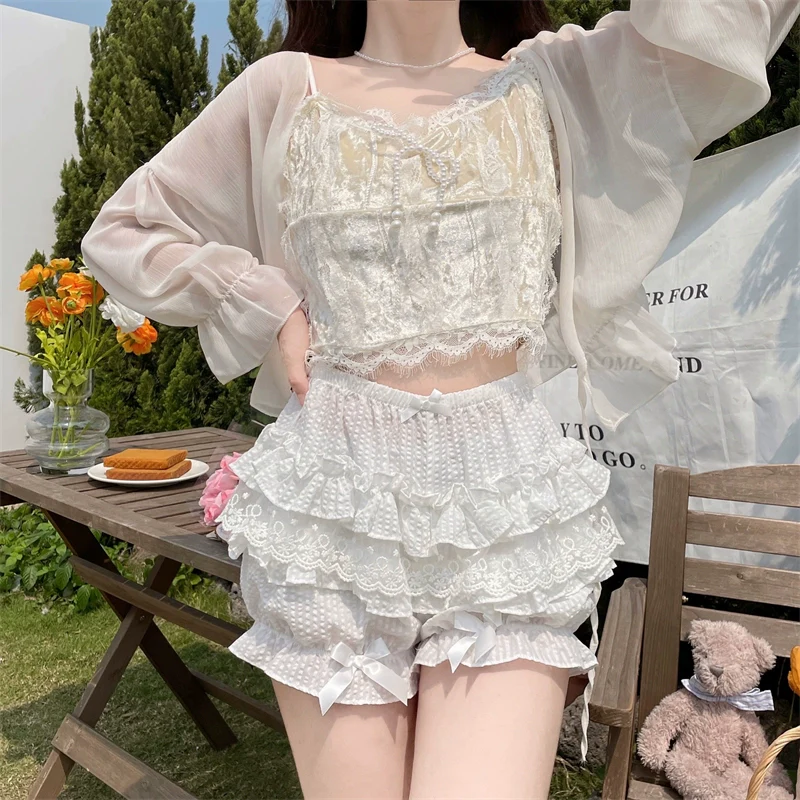 Daily Lolita Bloomers, Lace Leggings for Summer Wear - Image 6