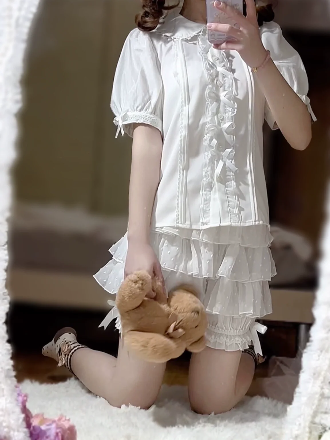 Daily Lolita Bloomers, Safety Anti-Exposure Lace Shorts - Image 10