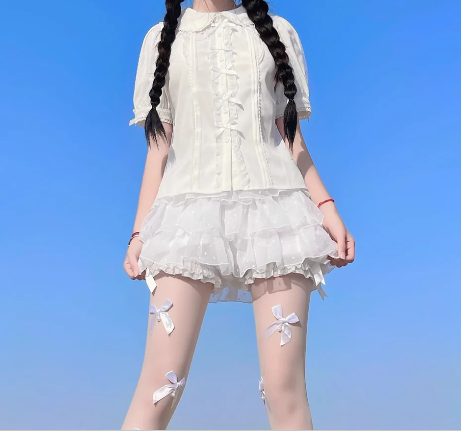 Daily Lolita Bloomers, Safety Anti-Exposure Lace Shorts - Image 11