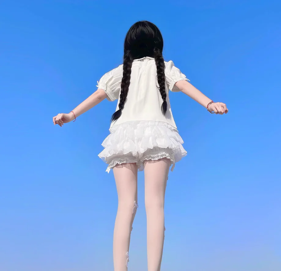 Daily Lolita Bloomers, Safety Anti-Exposure Lace Shorts - Image 13