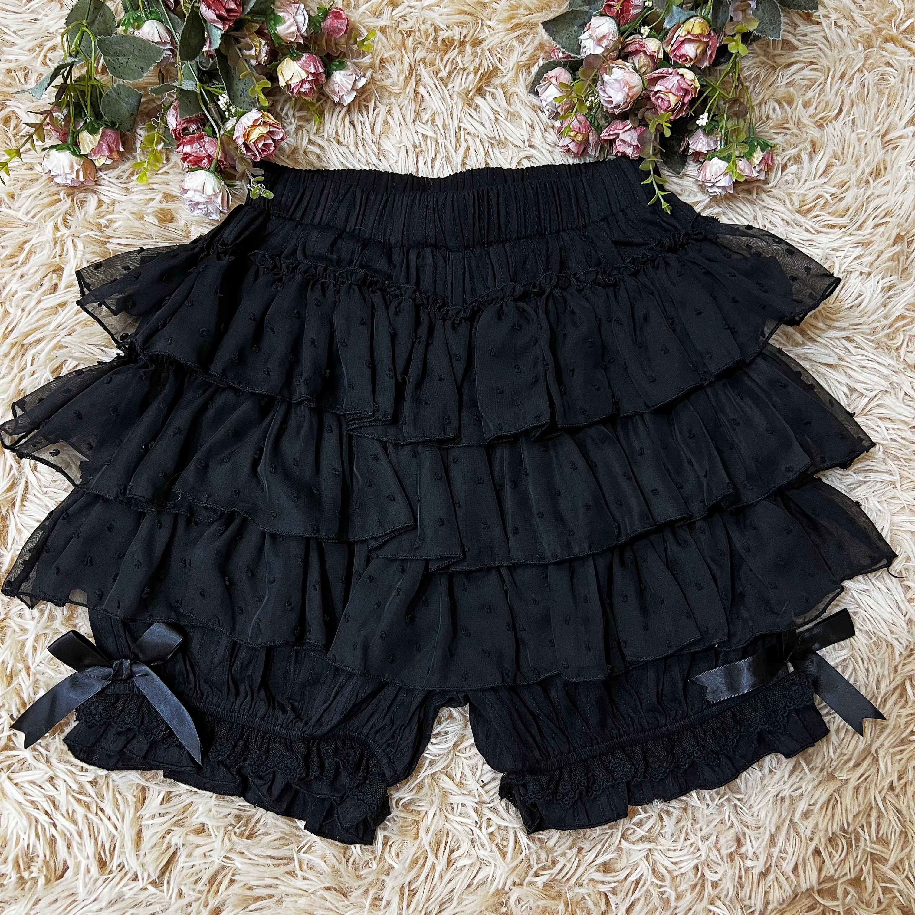 Daily Lolita Bloomers, Safety Anti-Exposure Lace Shorts - Image 3