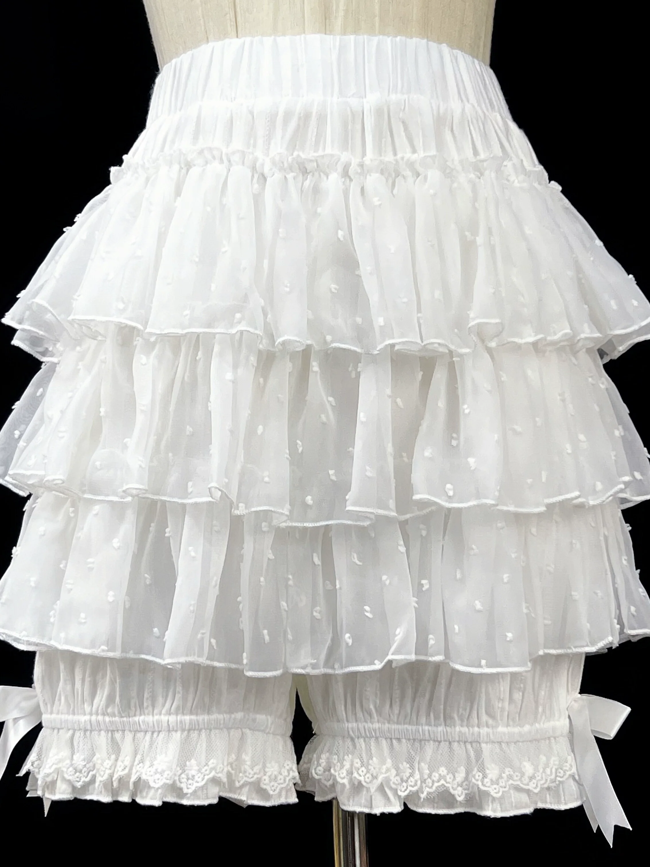 Daily Lolita Bloomers, Safety Anti-Exposure Lace Shorts - Image 4