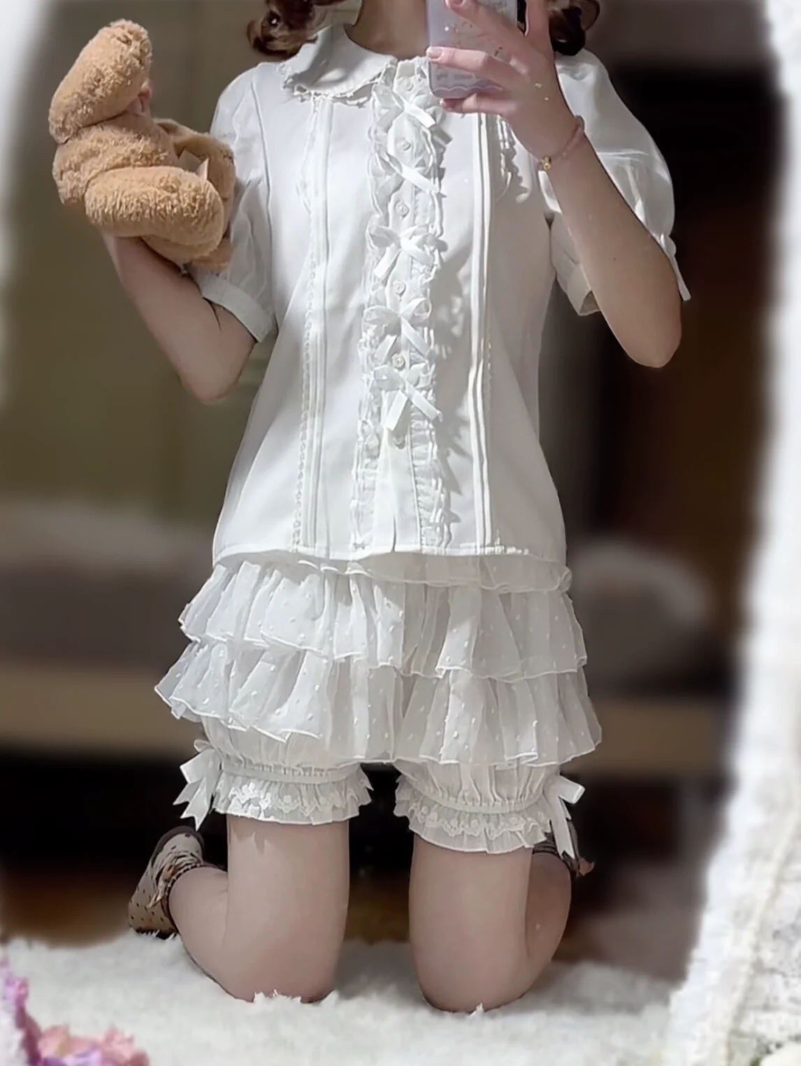 Daily Lolita Bloomers, Safety Anti-Exposure Lace Shorts - Image 8