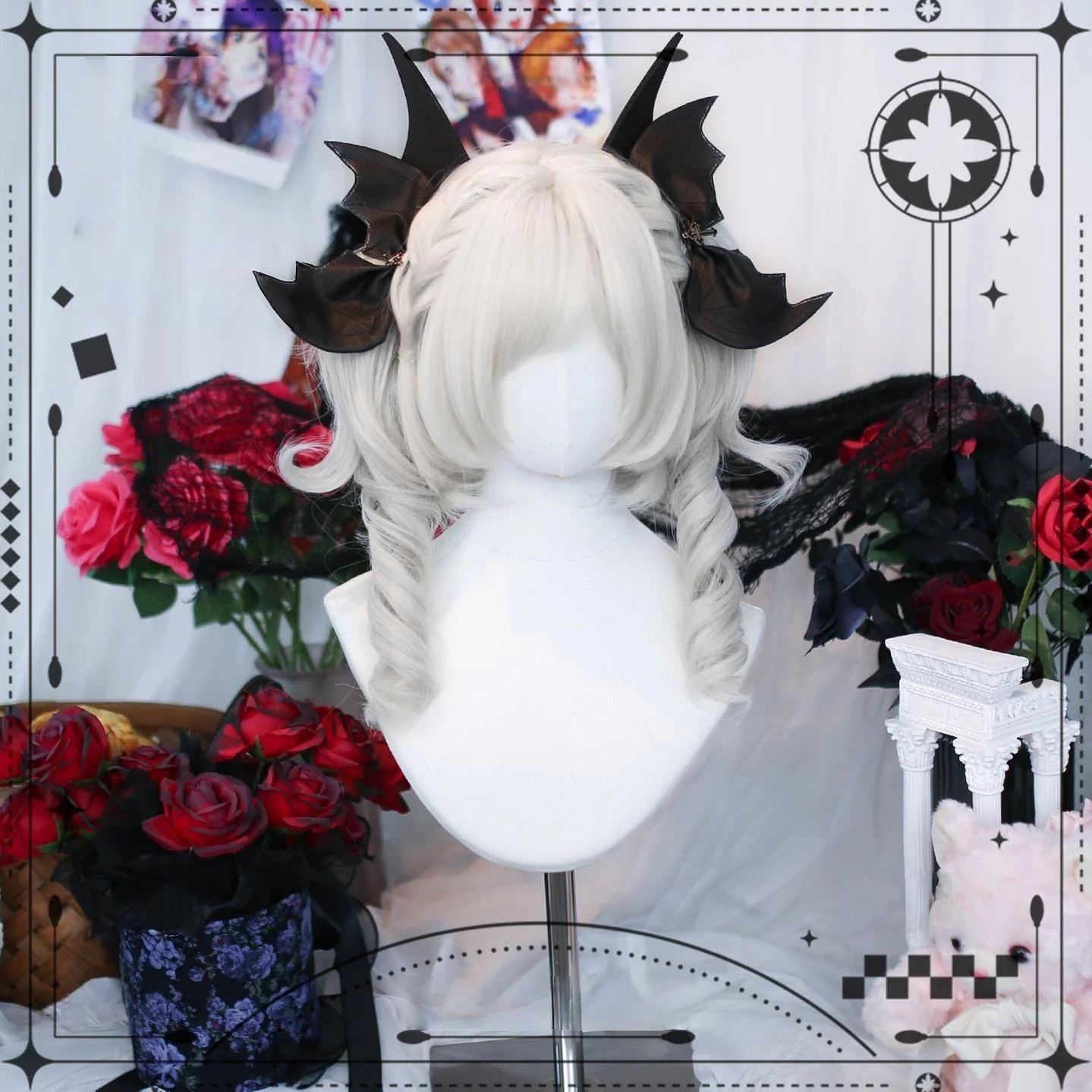 Dalao Home - Daily Lolita Curly Wig, Detachable Double Ponytail - Image 2