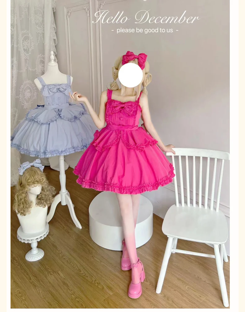 Plus Size Lolita JSK Dress Multicolors - Image 15