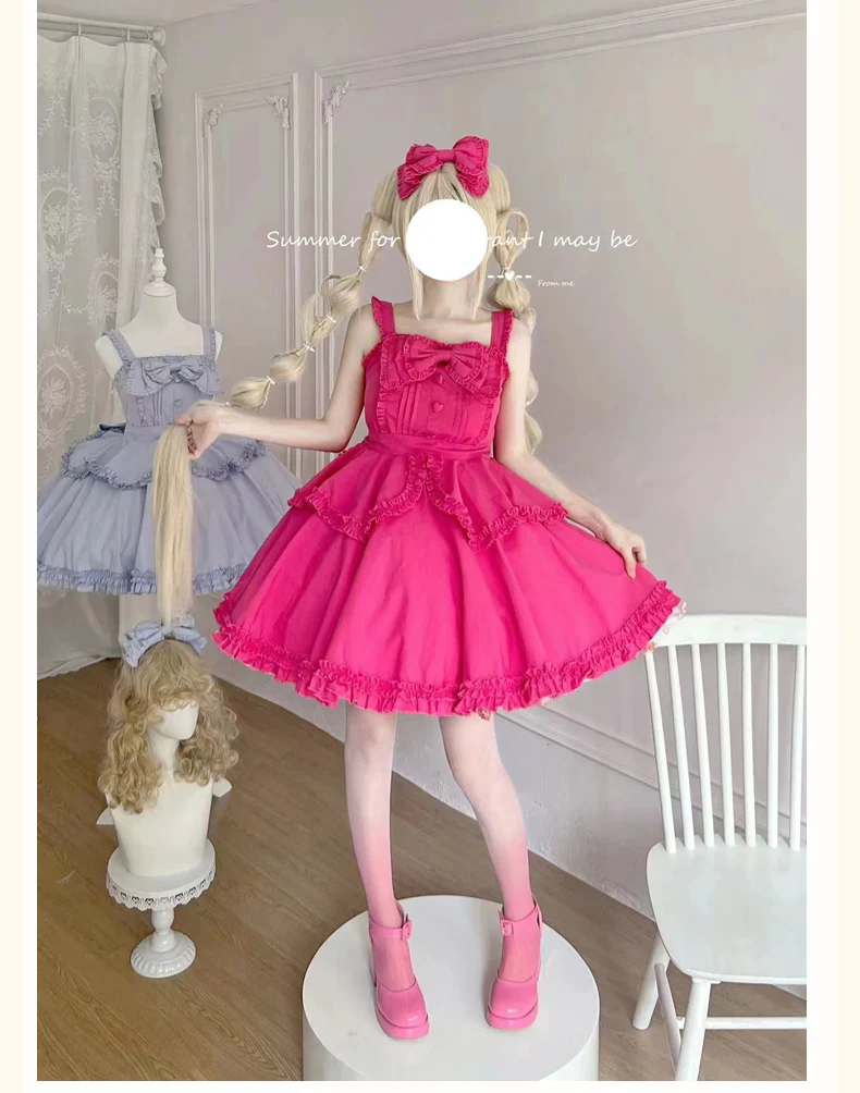 Plus Size Lolita JSK Dress Multicolors - Image 16