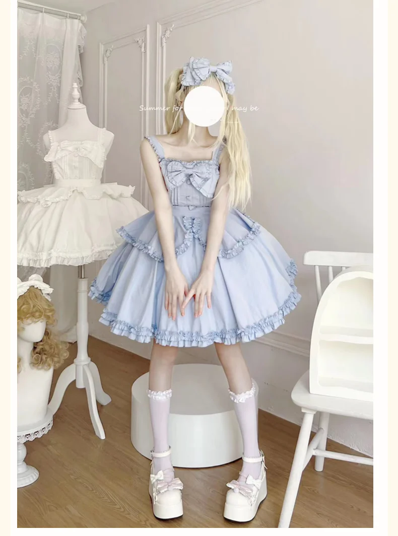 Plus Size Lolita JSK Dress Multicolors - Image 3