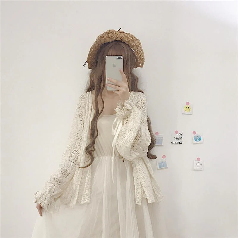 Daily Lolita Light Cardigan Oversized Outwear - Image 11