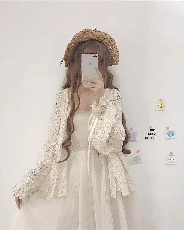Daily Lolita Light Cardigan Oversized Outwear - Image 2