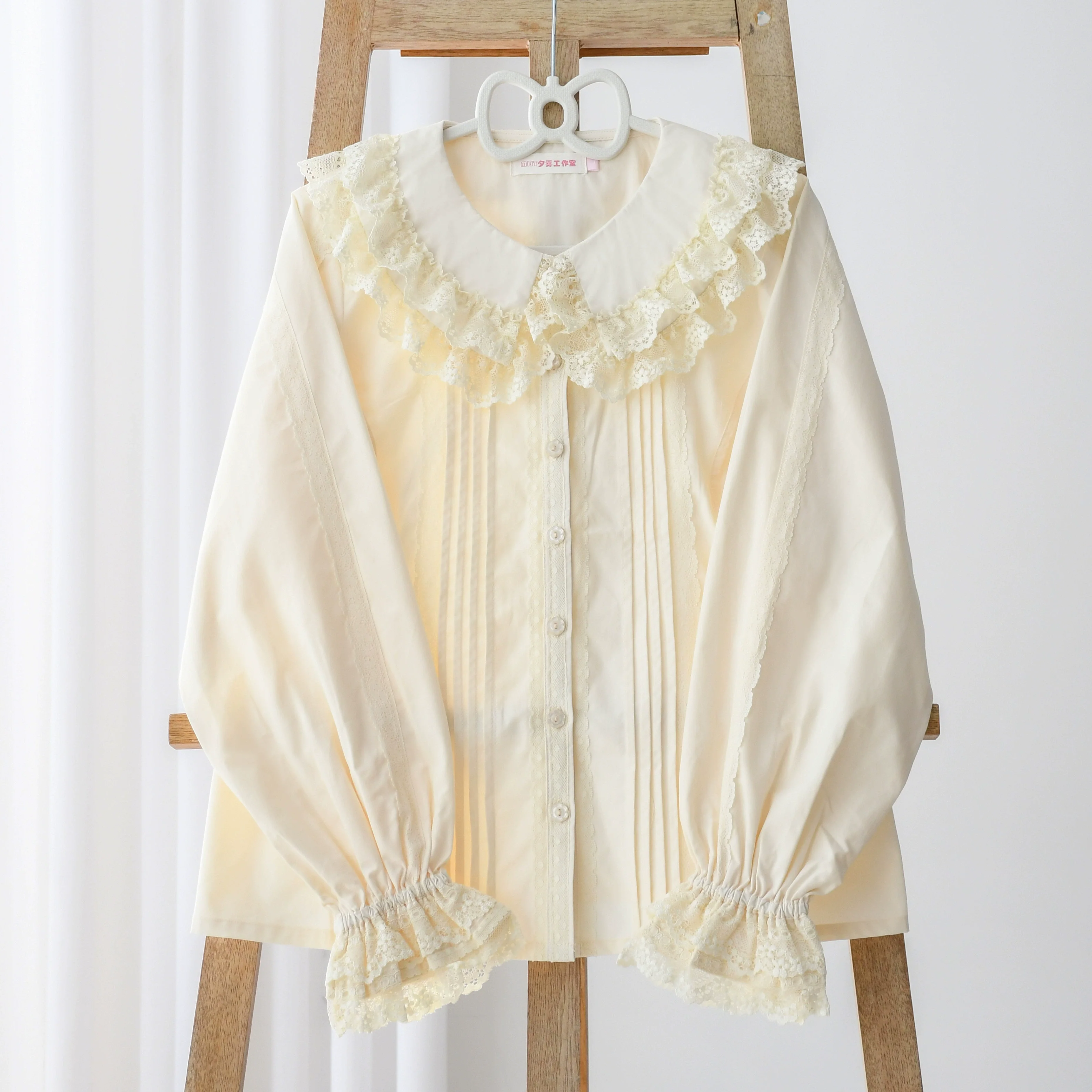 Hyde Garden - Daily Lolita Shirt Cotton Blouse Long Sleeves - Image 9