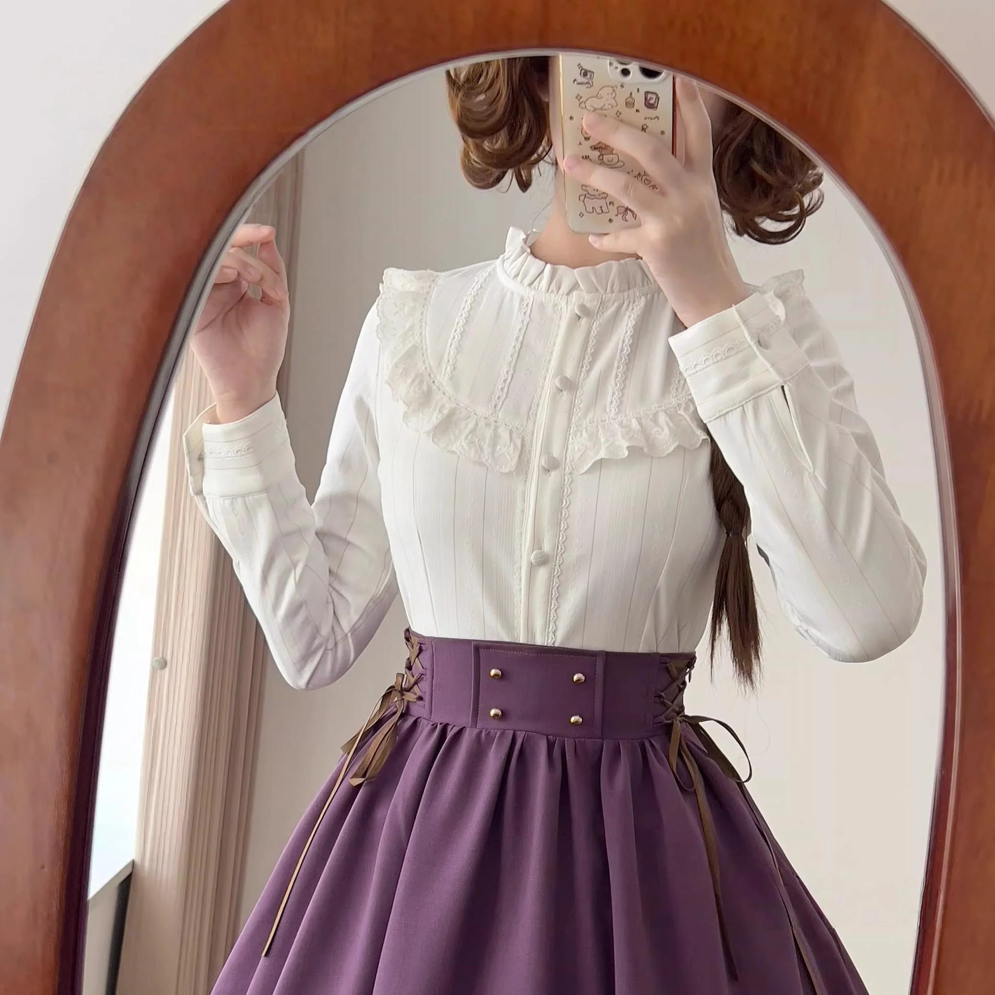 Daily Lolita Shirt Winter Shirts - Image 3