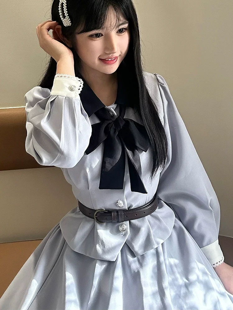 Daily Lolita Skirt Set Long sleeve Coat Dress Set - Image 10